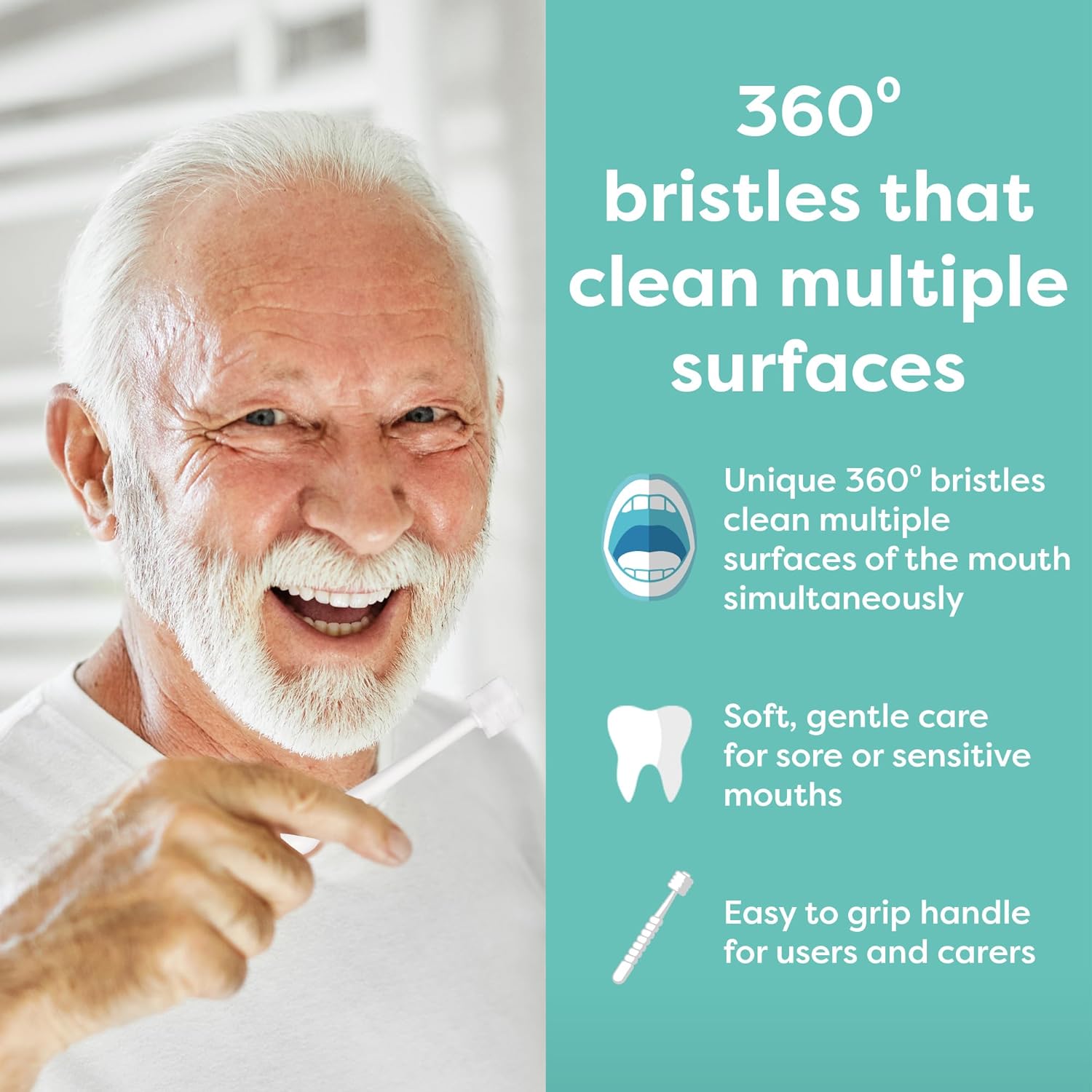 Oralieve 360 Degree Adult Tooth & Mouth Brush